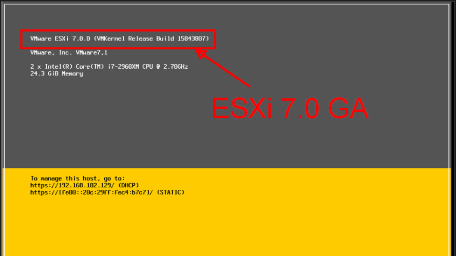 رفع خطای نصب ESXi 6.5