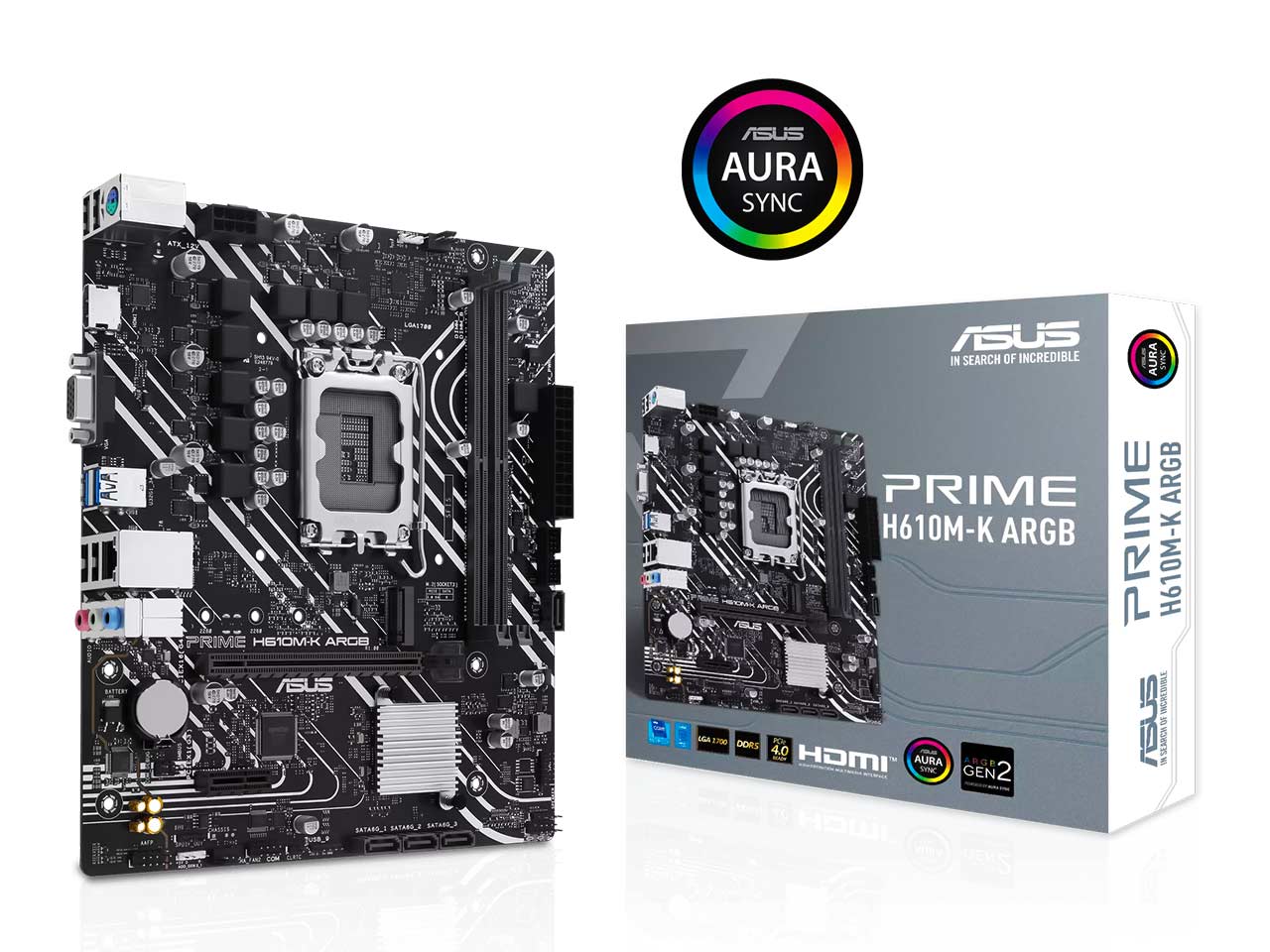مادربرد ایسوس مدل ASUS PRIME H610M-K ARGB DDR5