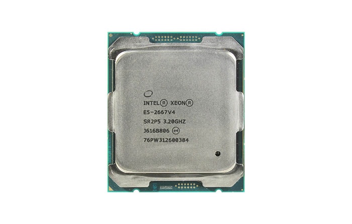 پردازنده سرور Intel Xeon E5-2667 v4 دارای 8 هسته فیزیکی و 16 هسته مجازی است. هر هسته دارای فرکانس پایه 3.2 گیگاهرتز بوده و در حالت توربو می‌تواند تا 3.6 گیگاهرتز سرعت پردازش را افزایش دهد. این مدل از پردازنده دارای 25 مگابایت حافظه کش است که نقش مهمی در افزایش کارایی پردازش اطلاعات ایفا می‌کند. توان مصرفی این پردازنده 135 وات می‌باشد. قیمت سی پی یو سرور Intel Xeon Processor E5-2667 v4